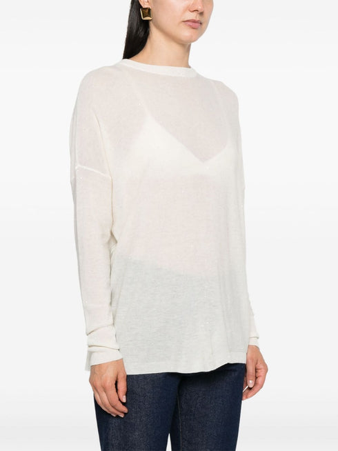 sequin-embellished jumper